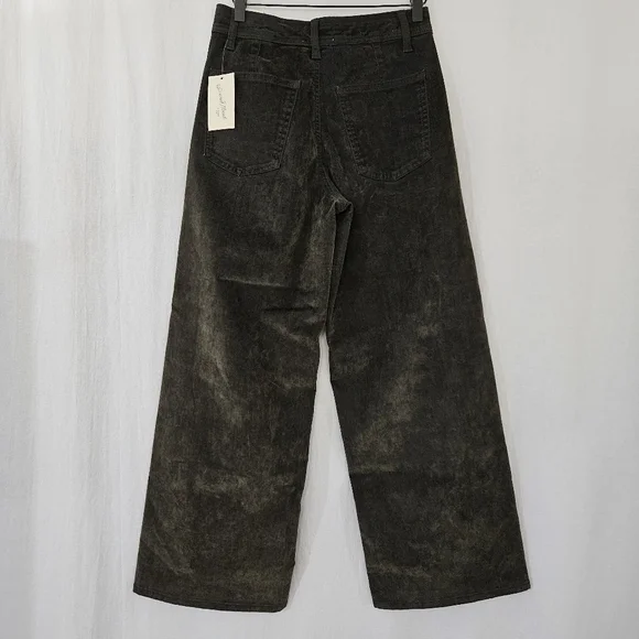 Universal Thread Super Stretch High-Rise Sailor Wide Leg Pant in Green Size 6 - Picture 3 of 7